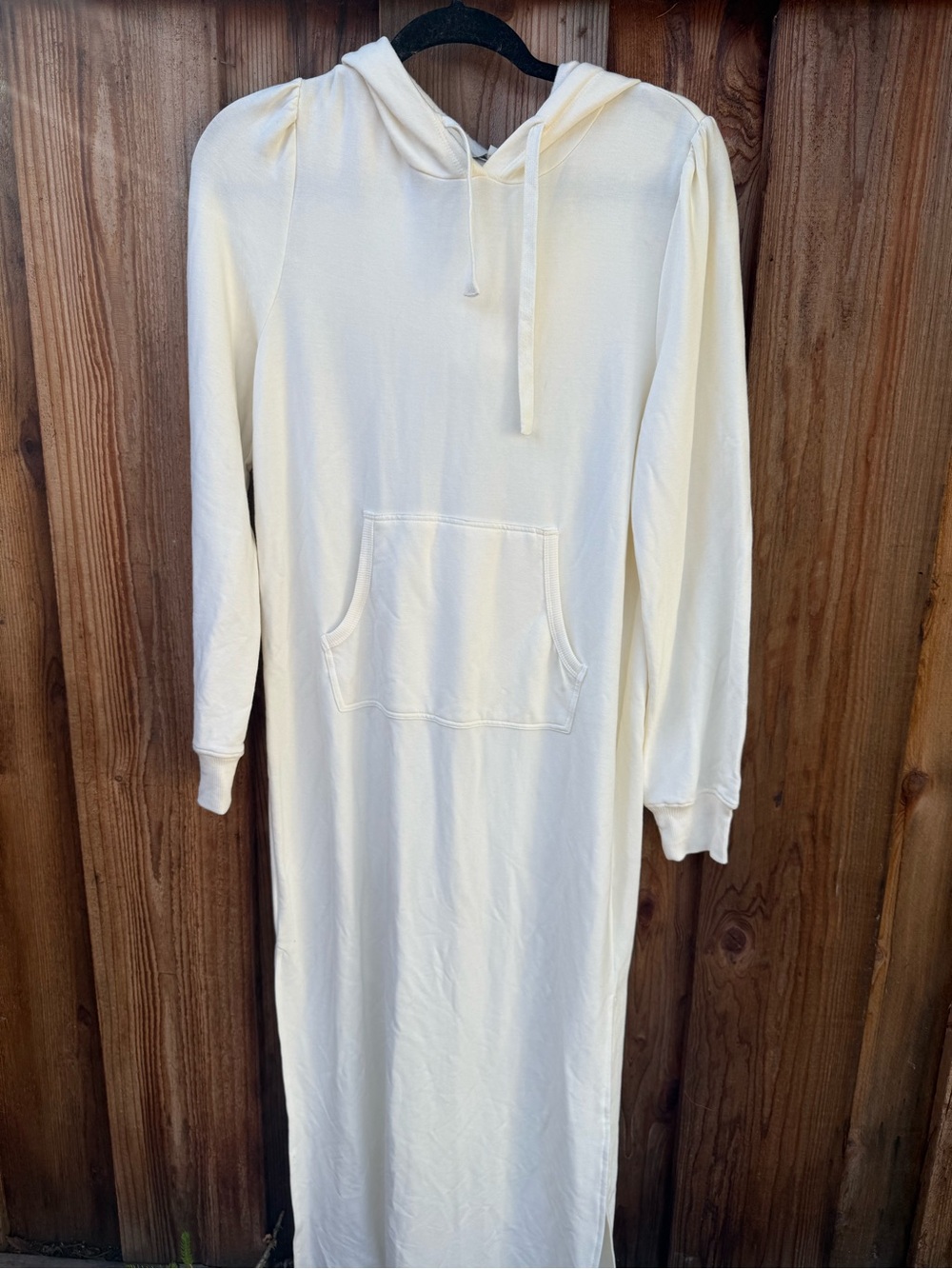 Z Supply Cream Hooded Maxi Dress